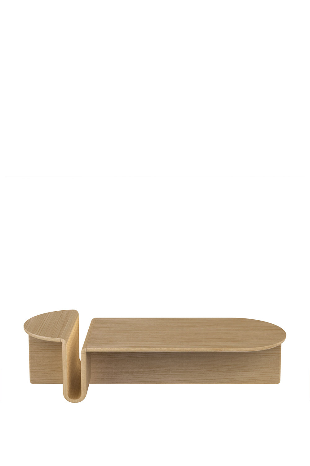 Kanyon Meşe Ahşap Oval Orta Sehpa - 0