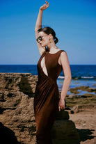 Dra Ruched Maxi Dress - 1