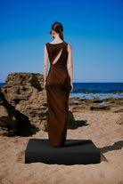 Dra Ruched Maxi Dress - 4