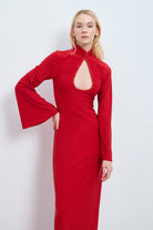 Studio Norn-Linn Cut-out Detaylı Elbise-Elbise-2-Milagron.com