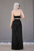 Studio Norn-Solveig Saten Pantolon & Yelek Takım-Alt - Üst Takım-4-Milagron.com