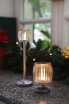 Stylistic-Stylistic Hari Waves Bistro Lamba Gümüş Beyaz-Masa Lambası-2-Milagron.com