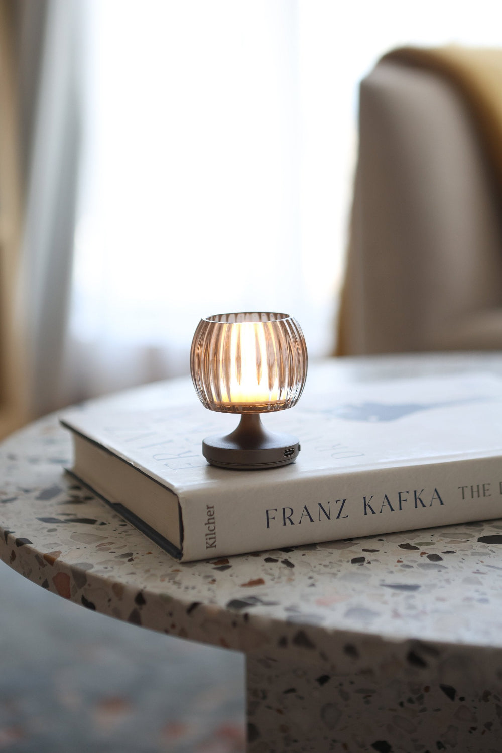 Stylistic-Stylistic Hari Waves Lamba S Graphite Gri-Masa Lambası-1-Milagron.com