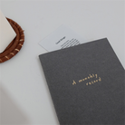 Suatelier-Suatelier Design The Montly Record Aylık Tarihsiz Defter Gri-Defter-1-Milagron.com