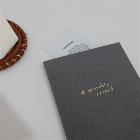 Suatelier-Suatelier Design The Montly Record Aylık Tarihsiz Defter Gri-Defter-1-Milagron.com