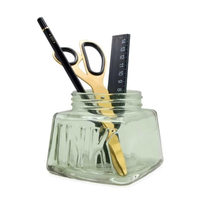 Suck Uk-Inkwell Desk Tidy Cam Masaüstü Kalemlik-Kalemlik-1-Milagron.com