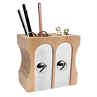 Suck Uk Sharpener Desk Tidy Kalemtraş Şeklinde Ahşap Kalemlik - 2'Li