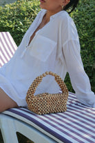 Raya Ahşap Boncuk El Çantası - 4