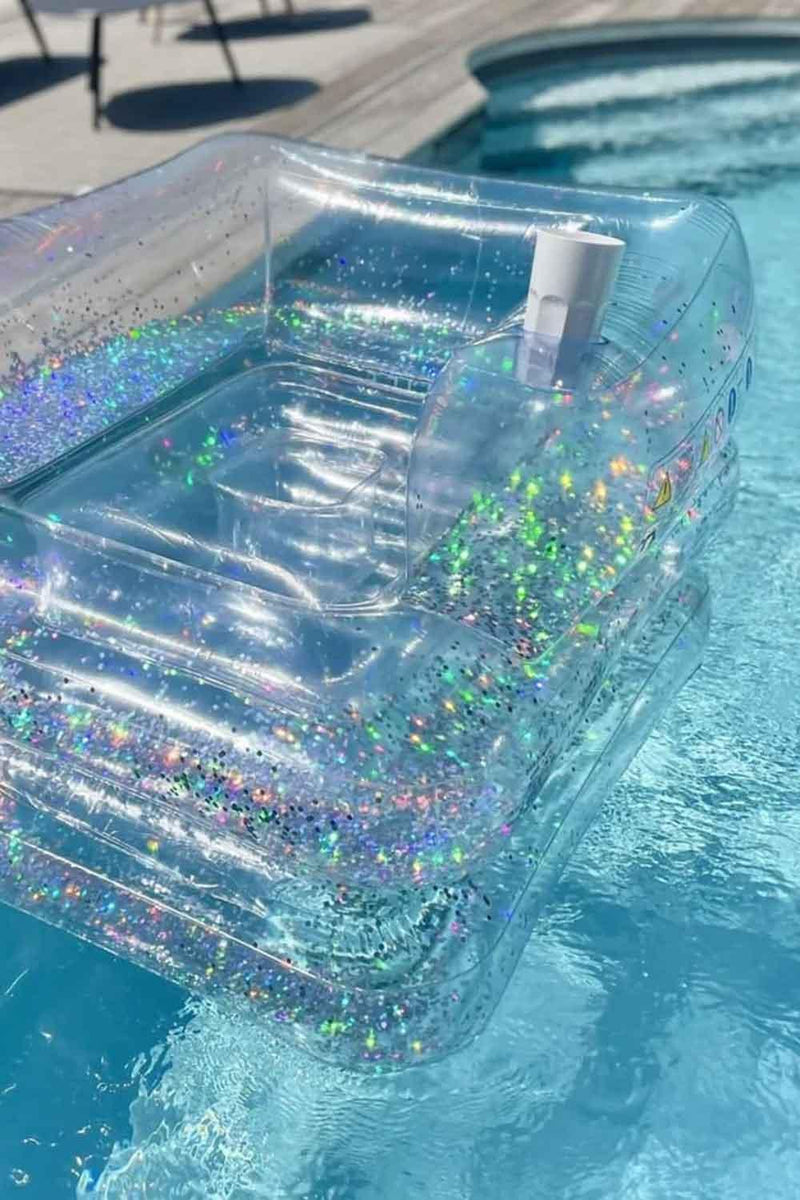 Sunny Life Inflatable Lilo Glitter Deniz Koltuğu ve Yatağı Deniz – Milagron