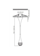 Bloom 1L Sarkit Kri̇stal-Krom Ø5X70 Cm Led 4W 