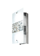 Splendid 1L Apli̇k Kri̇stal-Firçalanmiş Paslanmaz Çeli̇k 12.7X9.5Xh28.6 Cm G4 2X35W