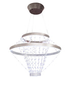 Strandelier European 3L Sarkit Gri̇ Ø67X48 Cm Led 260X0.1W