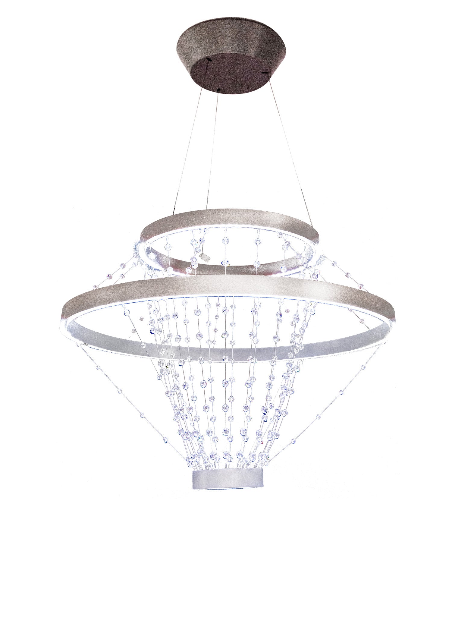 Strandelier European 3L Sarkit Gri̇ Ø67X48 Cm Led 260X0.1W