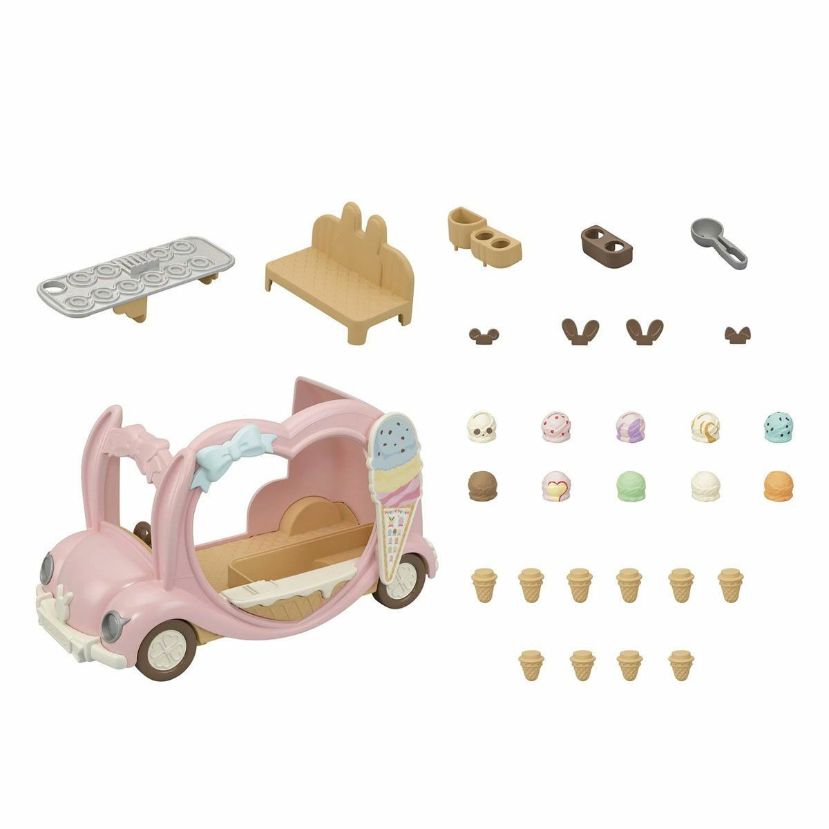 Sylvanian Families-Dondurmacı Arabası +4 Yaş-Biriktirilebilir Oyuncaklar ve Setleri-3-Milagron.com