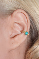 Tagrean-Turkuaz Earcuff-Küpe-2-Milagron.com