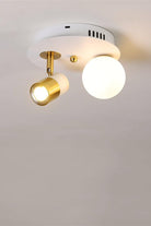 Led Spotlu Camlı Plafonyer Avize - 2