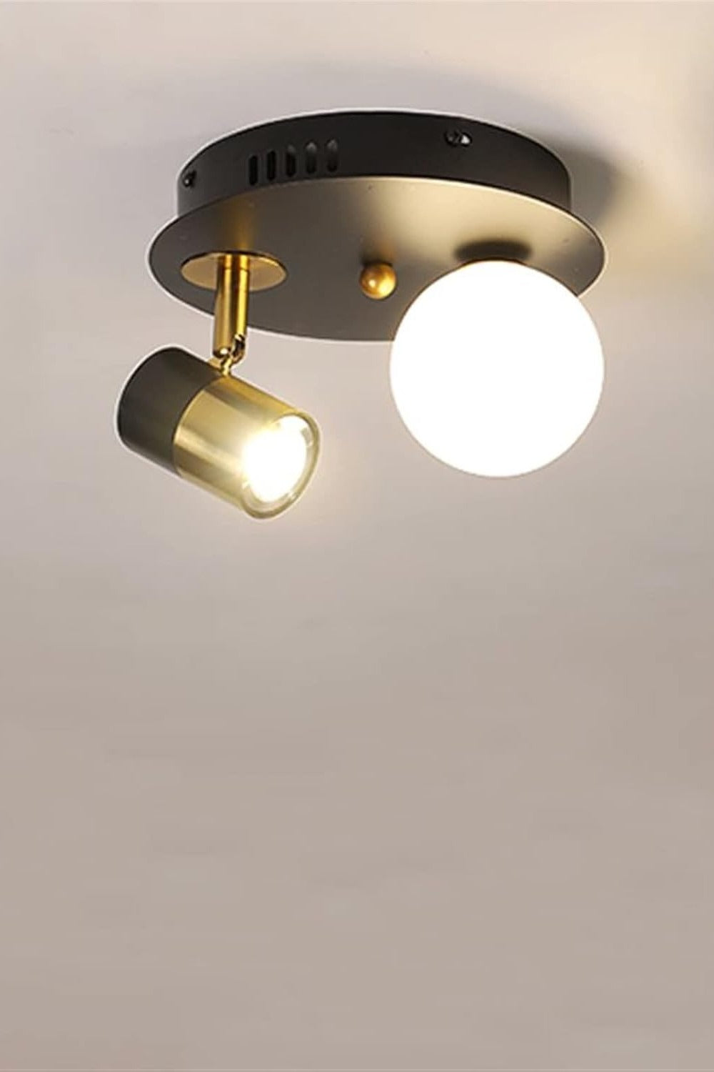 Led Spotlu Camlı Plafonyer Avize - 3