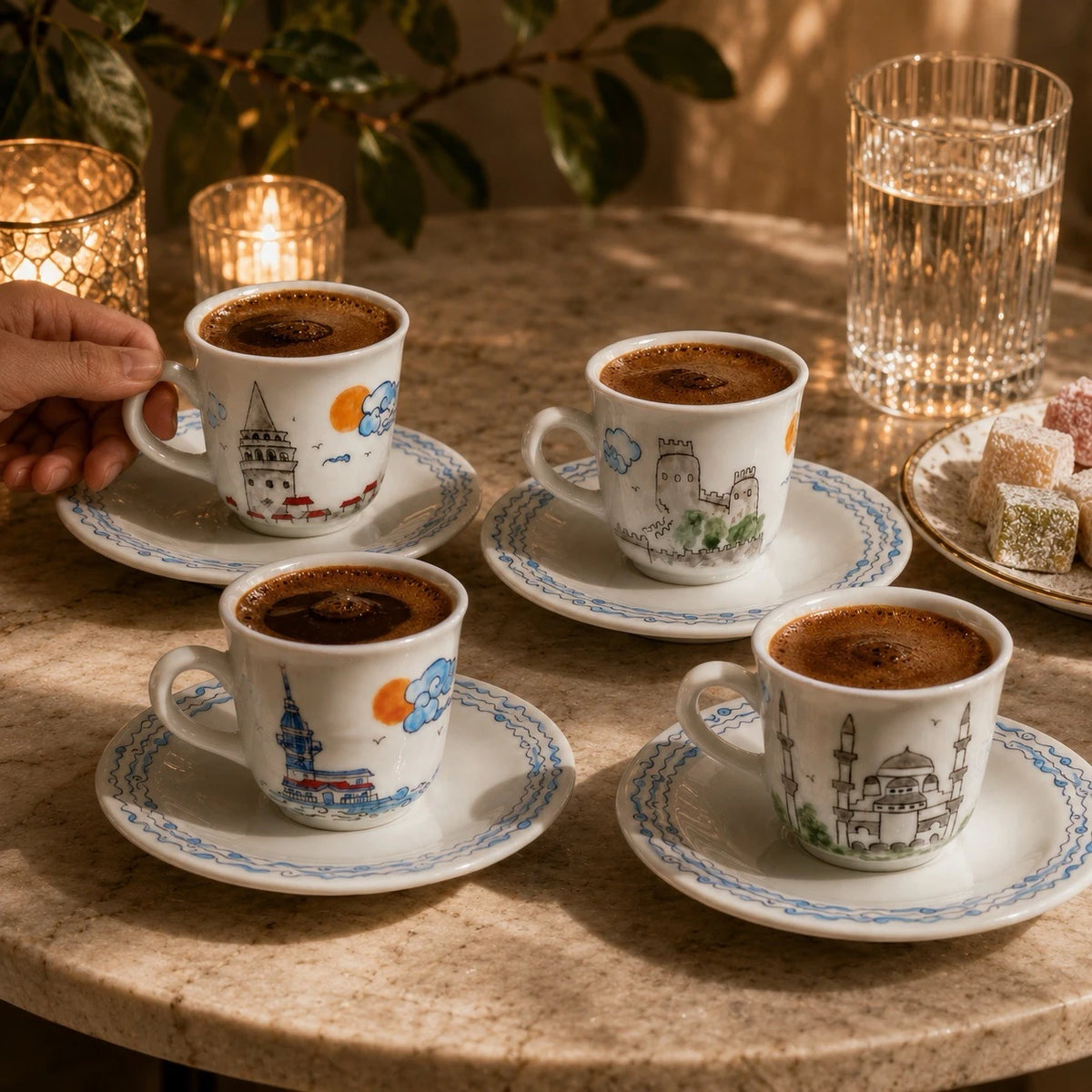 Kız Kulesi Fincan Seti - Özel Hediye Kutulu