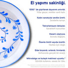 Tatlı Tabağı Mavi Beyaz