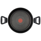 Tefal Titanium 3X Force 24 Cm Cam Kapaklı Kısa Tencere 2100134009