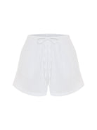 Aura Drawstring Shorts - White