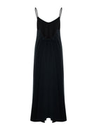 Aura Low Back Maxi Dress - Black
