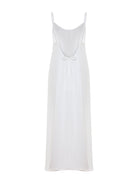 Aura Low Back Maxi Dress - White