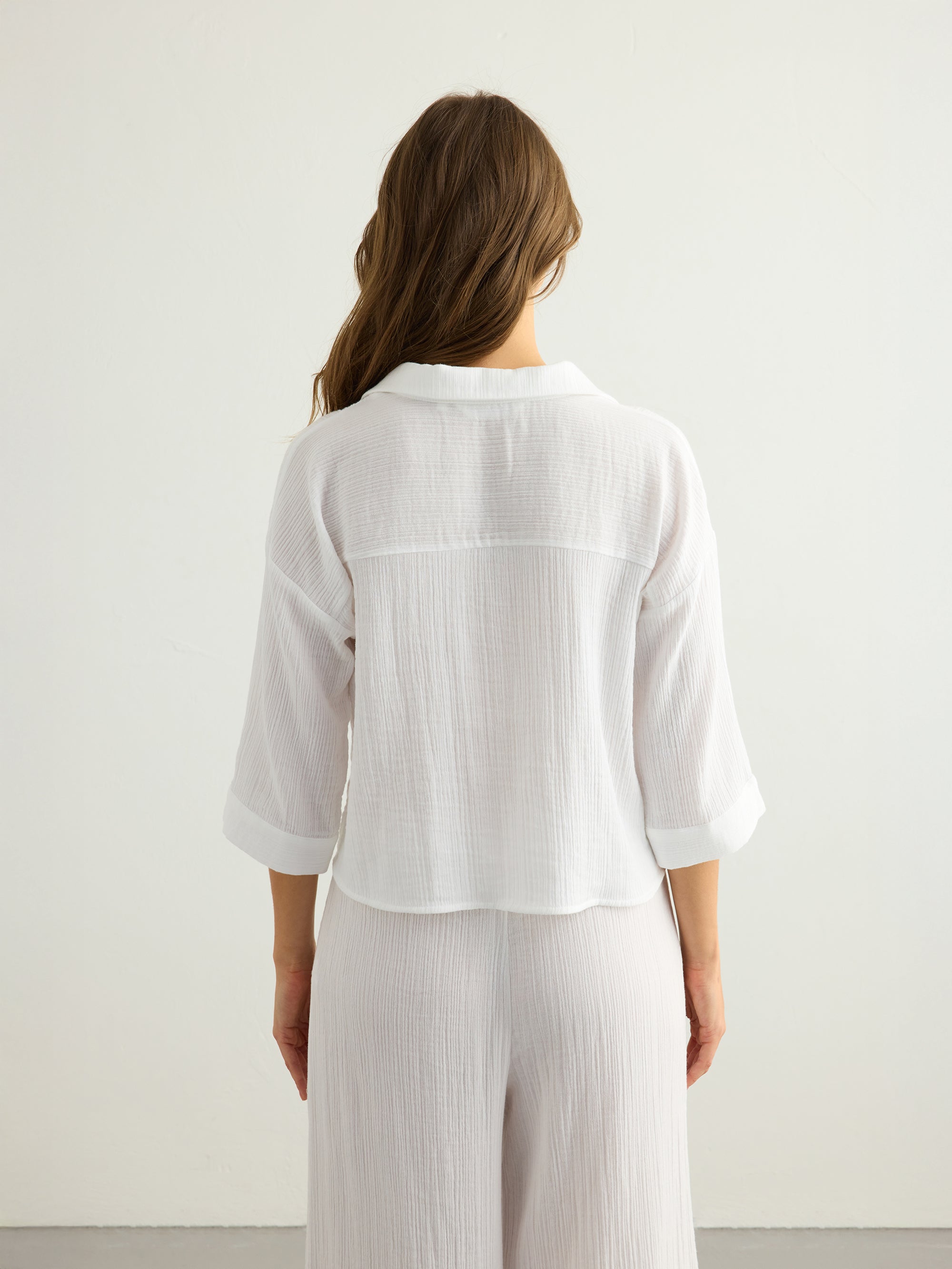 Aura Mini Shirt - White