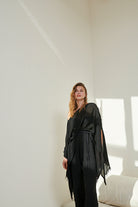 The Handloom-Ava Kimono Black-Kimono-2-Milagron.com