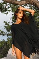 The Handloom-Ava Kimono Black-Kimono-4-Milagron.com