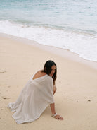 The Handloom-Ava Kimono Khaki Green Stripes-Kimono-4-Milagron.com