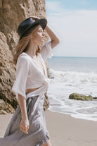 The Handloom-Bali Wrap Top Natural-Top-4-Milagron.com