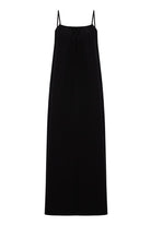 The Handloom-Bliss Flow Maxi Dress Black-Elbise-9-Milagron.com