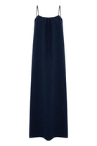 The Handloom-Bliss Flow Maxi Dress Navy-Elbise-6-Milagron.com
