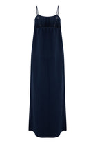 The Handloom-Bliss Flow Maxi Dress Navy-Elbise-7-Milagron.com