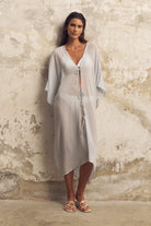 The Handloom-Bodrum Ties Kaftan Baby Blue-Kaftan-1-Milagron.com