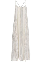 The Handloom-Canggu Maxi Dress Natural With Stripes-Elbise-9-Milagron.com