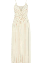 The Handloom-Celia Striped Dress Natural-Elbise-7-Milagron.com