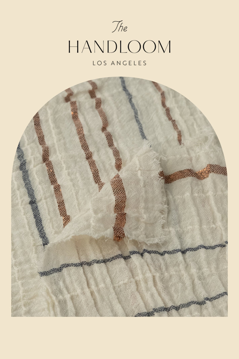 The Handloom-Celia Striped Dress Natural-Elbise-8-Milagron.com