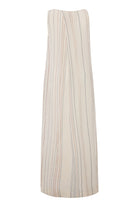 The Handloom-Day Break Dress Natural With Stripes-Elbise-8-Milagron.com