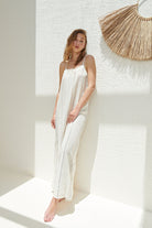 Canggu Maxi Dress - Natural With Stripes
