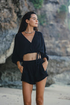 The Handloom-Echo Boy Short Black-Şort-2-Milagron.com