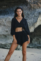 The Handloom-Echo Boy Short Black-Şort-3-Milagron.com