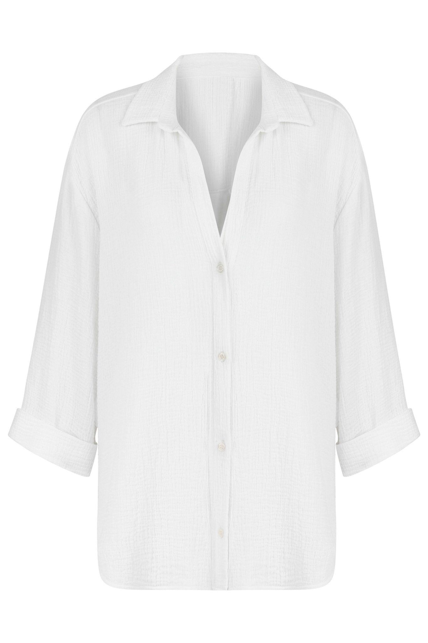 Echo Maxi Shirt - White