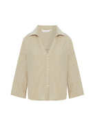 The Handloom-Echo Mini Shirt Oatmeal-Gömlek-8-Milagron.com