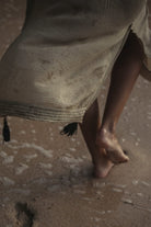 The Handloom-Ela Kaftan Khaki Green-Kaftan-4-Milagron.com