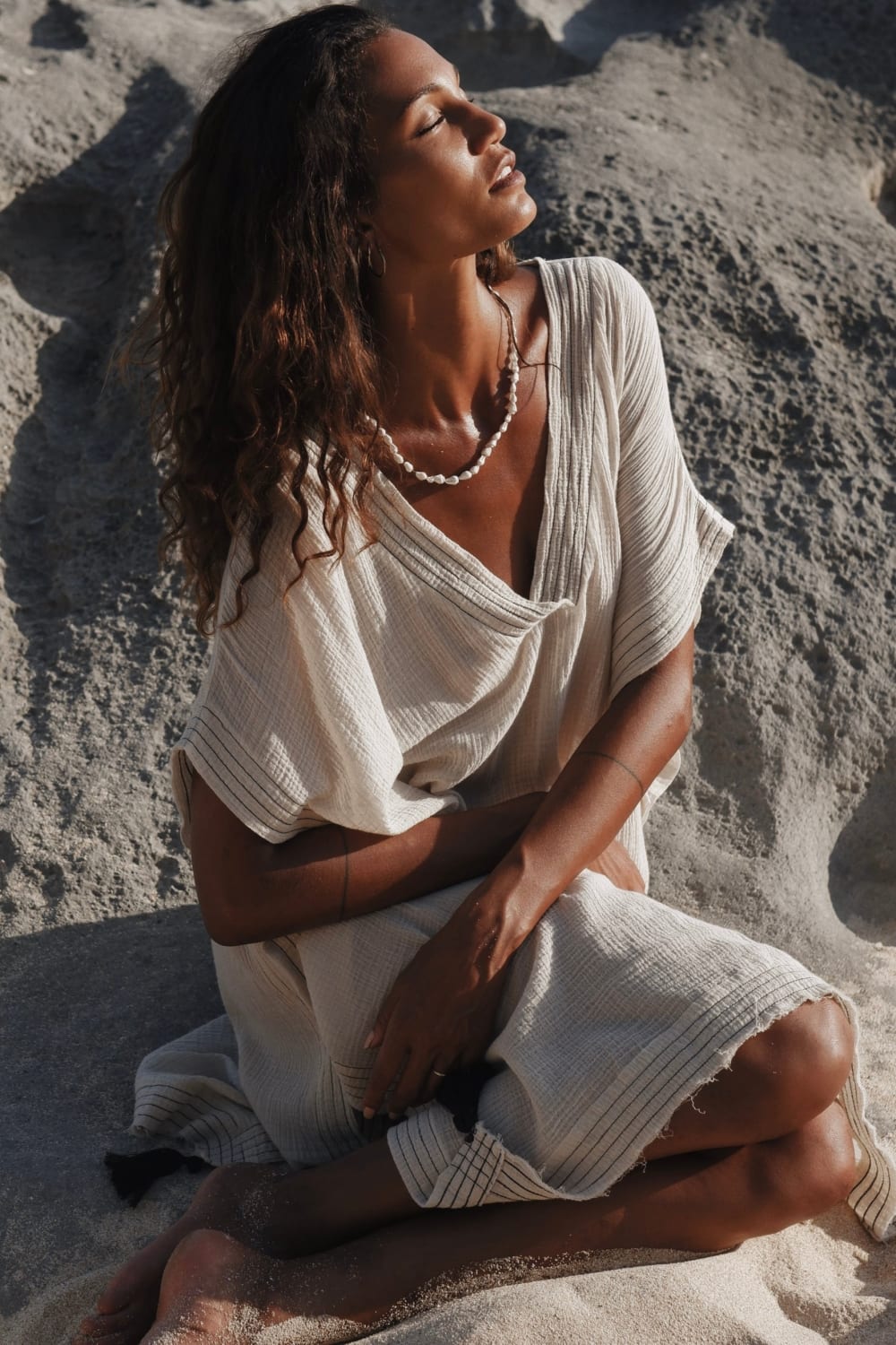 The Handloom-Ela Kaftan Natural-Kaftan-2-Milagron.com