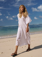 The Handloom-Esti Tunic White-Kaftan-1-Milagron.com