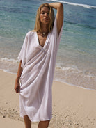 The Handloom-Esti Tunic White-Kaftan-2-Milagron.com