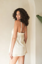The Handloom-Eva Mini Dress Natural-Elbise-2-Milagron.com
